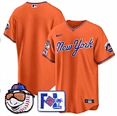 Men's New York Mets Blank Orange 2025 Spring Training Stitched Jersey Dzhi,baseball caps,new era cap wholesale,wholesale hats